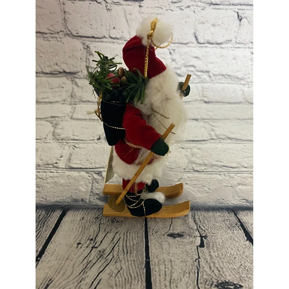 Vintage NWT The Santas Ornament‎ By Tina Mitchell Ski Christmas Tree Decor